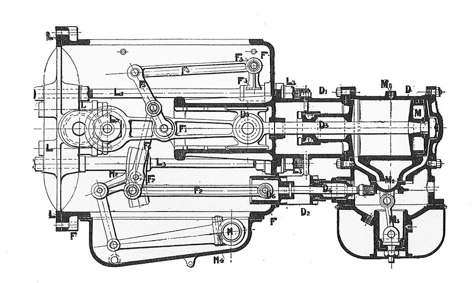 Zdjęcie ilustracyjne: Chelmsford steam car engine (Rankin Kennedy, Modern Engines, Vol III).jpg