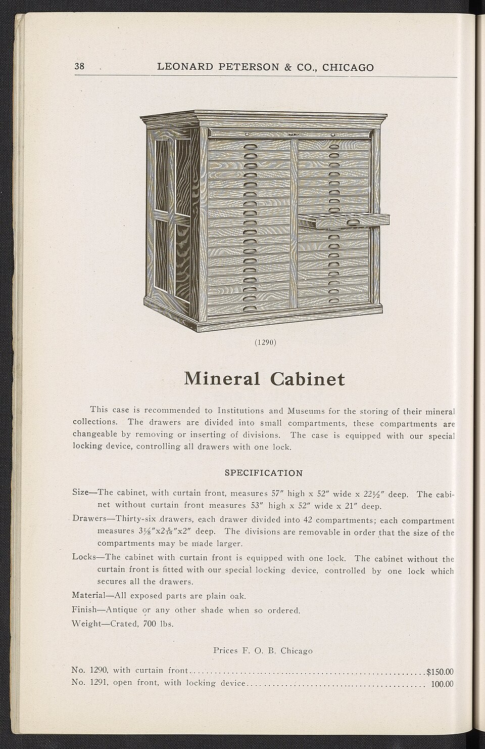 Zdjęcie ilustracyjne: Laboratory Wood Work - Physics, Biology, Chemistry, Physiography, Drawing Tables, Office Furniture, Domestic Science, Manual Training, Benches, etc. - DPLA - 7d0745eb708b361ae5a7f041eb66da7a (page 4).jpg
