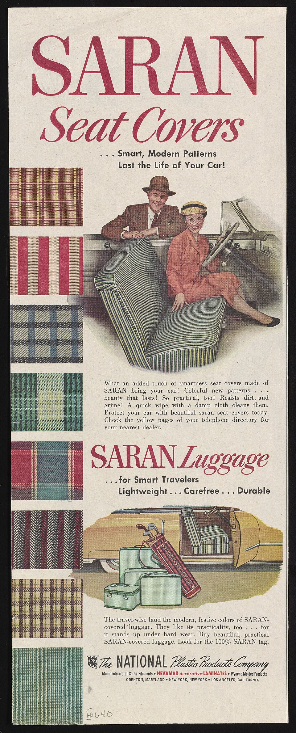 Zdjęcie ilustracyjne: Saran Seat Covers...Smart, Modern Patterns Last the Life of Your Car! - DPLA - c8bcb1a7ca308d7ddfb6e25bee6babbe.jpg