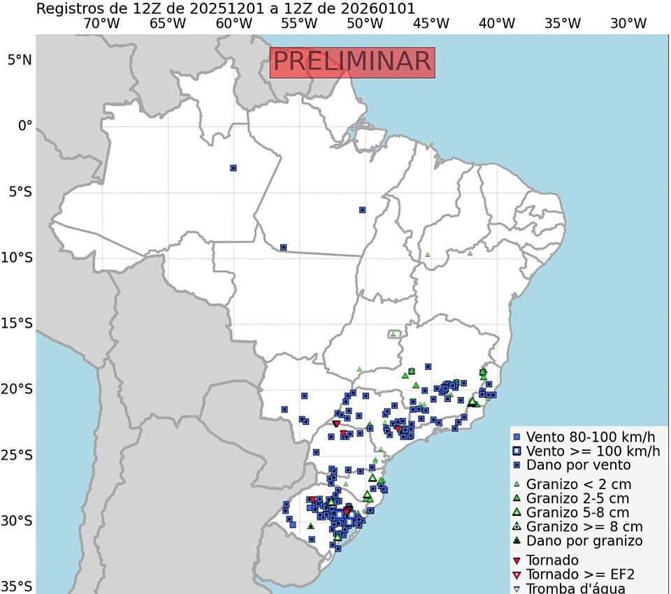 Zdjęcie ilustracyjne: December severe weather Brazil 2025.jpg