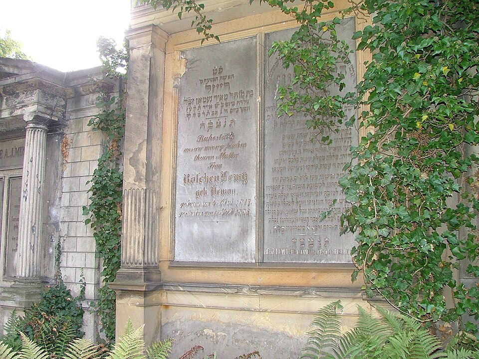 Zdjęcie ilustracyjne: Old Jewish Cemetery of Wroclaw (Poland) - German Grave45.jpg