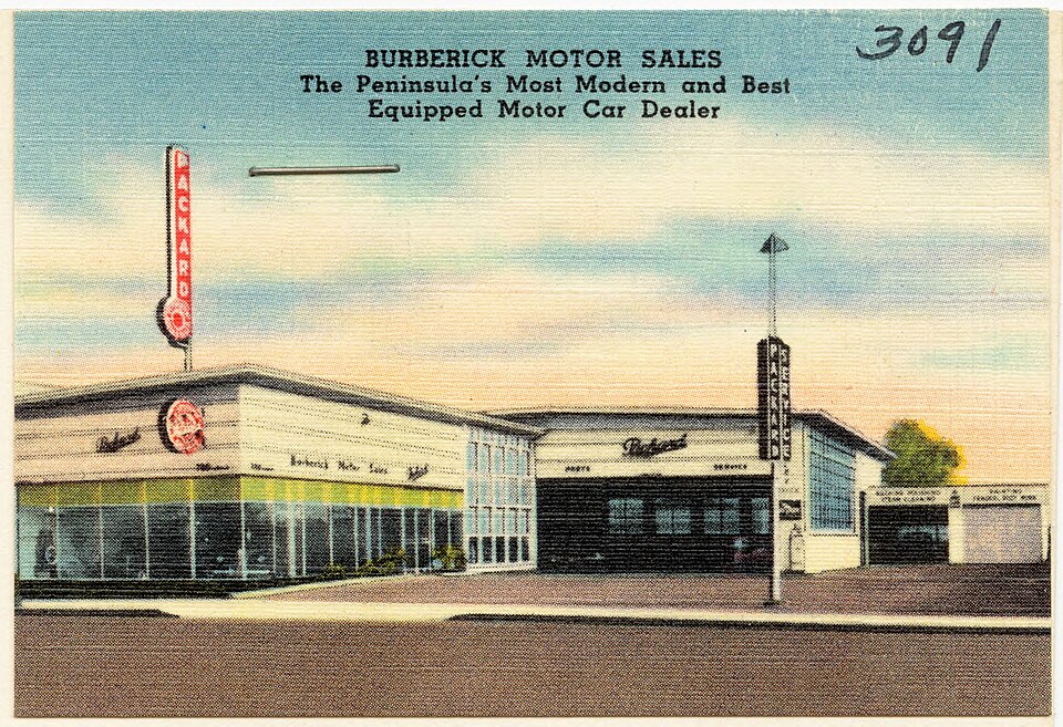 Zdjęcie ilustracyjne: Burberick Motor Sales, The Peninsula's Most Modern and Best Equipped Motor Car Dealer (3091).jpg